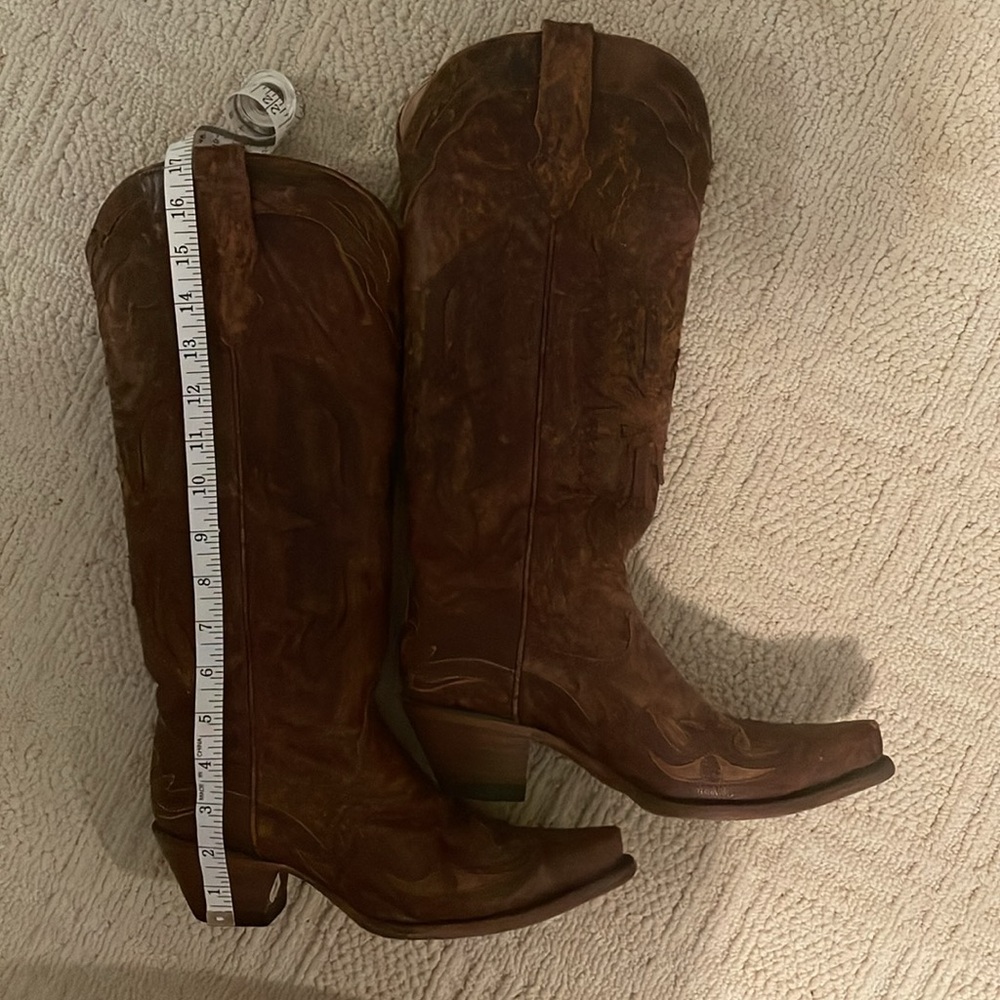 Corral Vintage Brown/Brown Tall Eagle Overlay R2295 - Picture 5 of 5